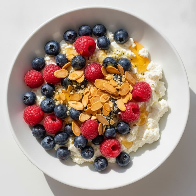 Creamy Cottage Cheese and Berry Protein Bowl
