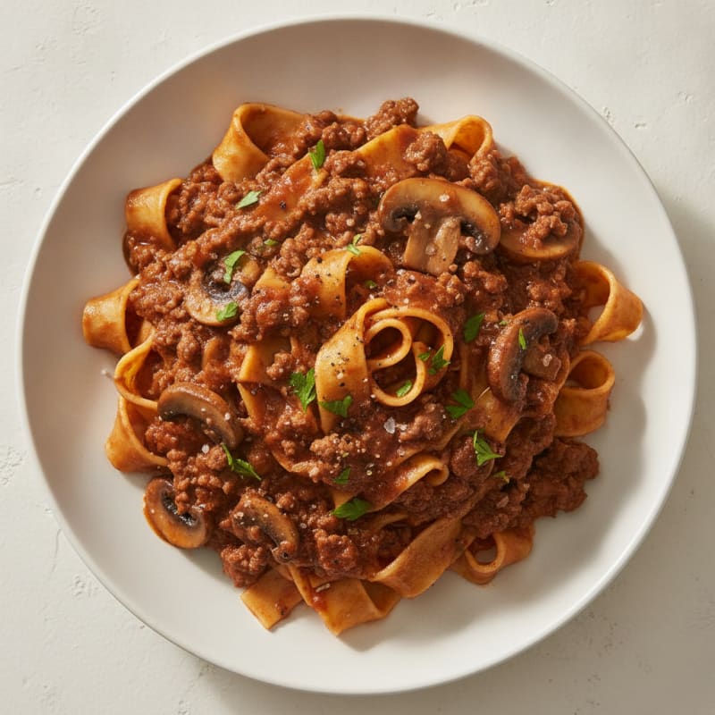 Venison and Mushroom Ragu with Pappardelle