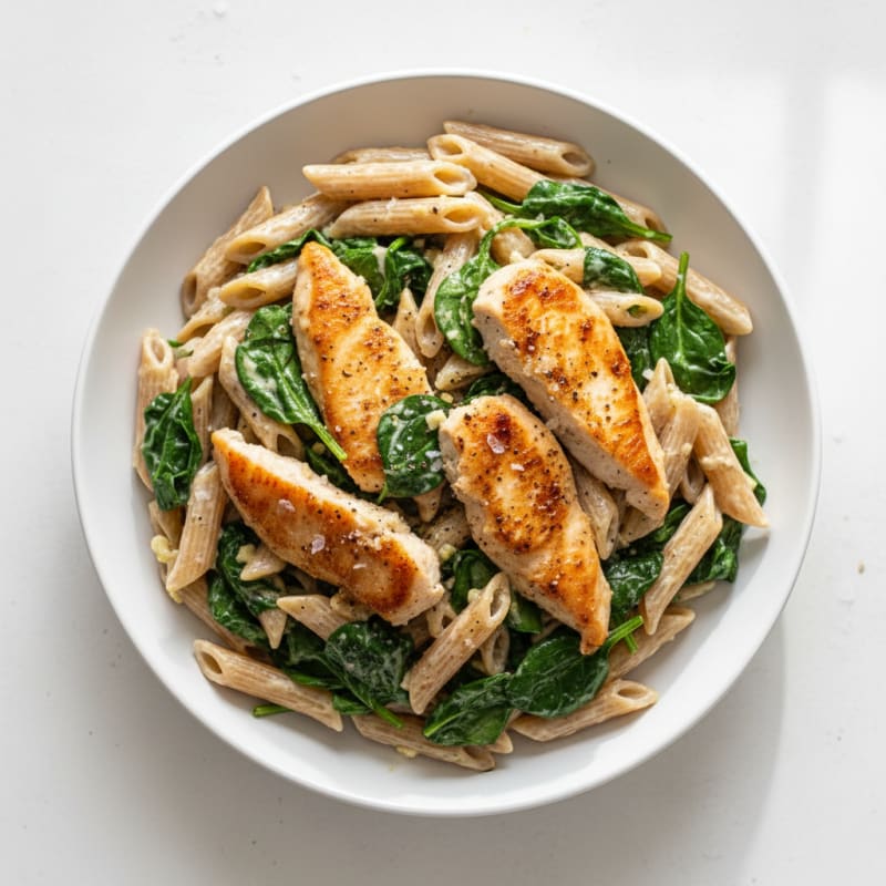 Garlic Parmesan Chicken Alfredo Pasta