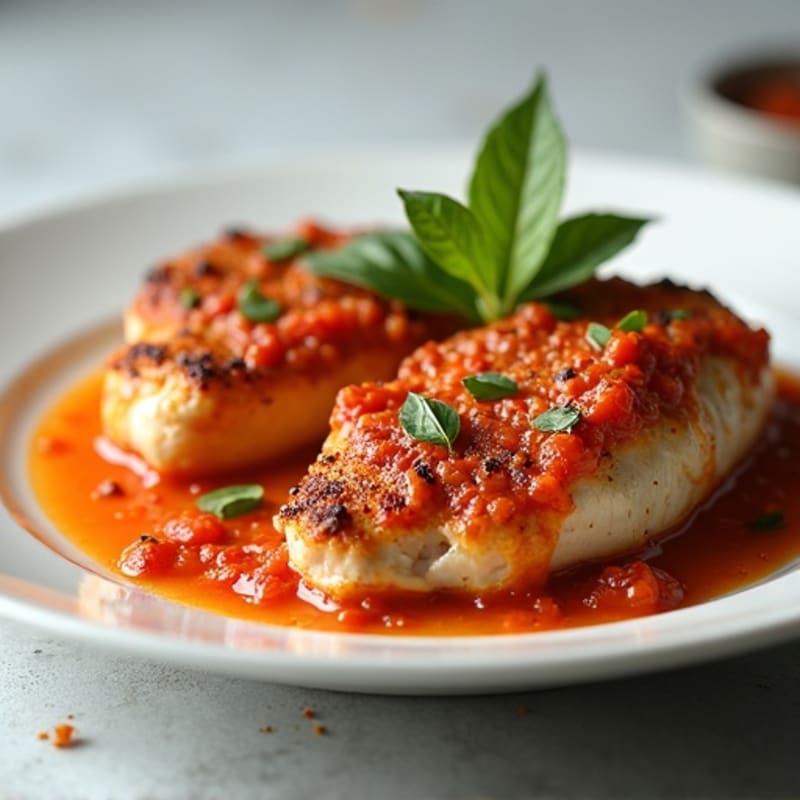 Pan-Seared Chicken with Creamy Spiced Tomato Sauce