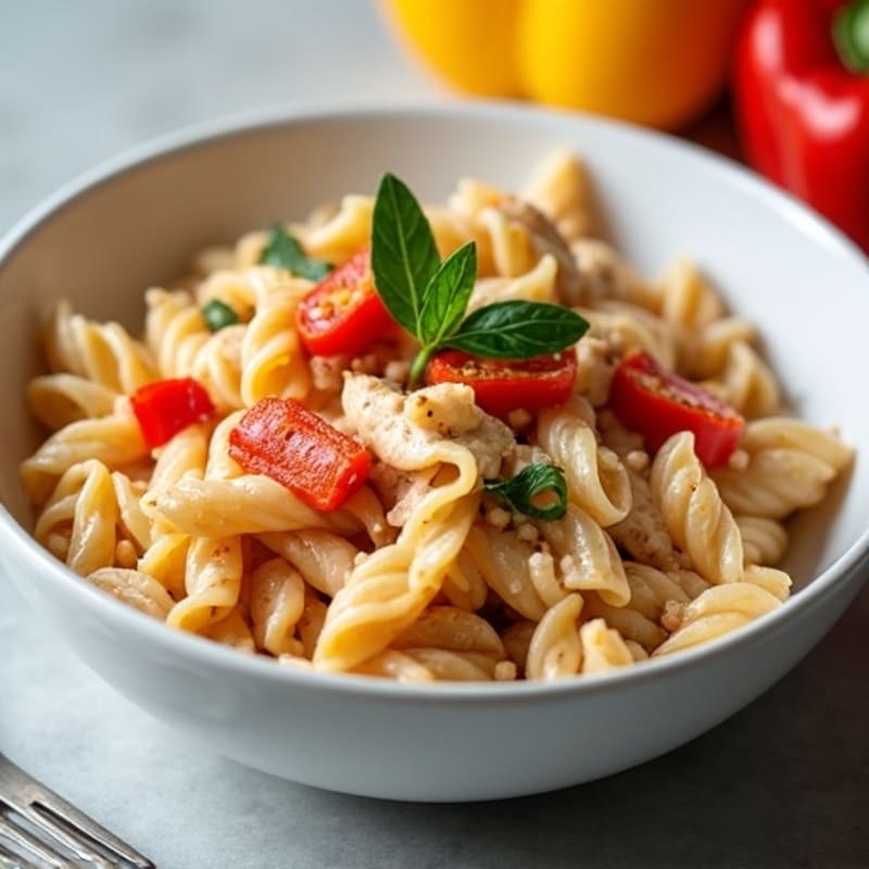 Creamy Cajun Chicken Pasta with Bell Peppers