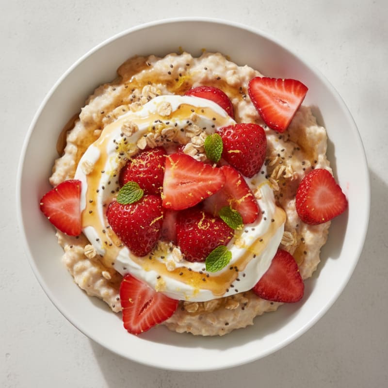 Strawberry Shortcake Overnight Oats
