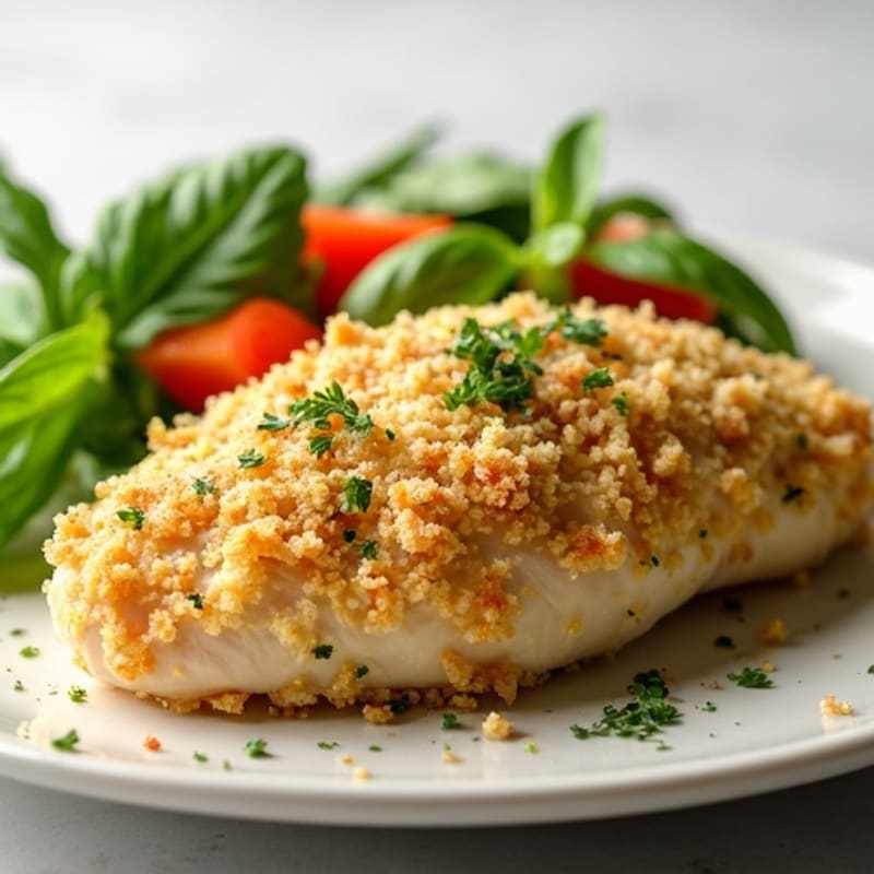 Crispy Parmesan and Herb-Crusted Lean Meat Lover's Bake