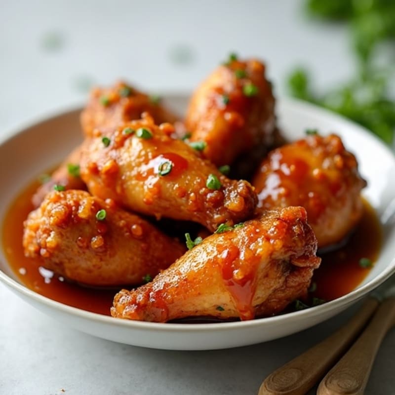 Crispy Honey Glazed Chicken Wings
