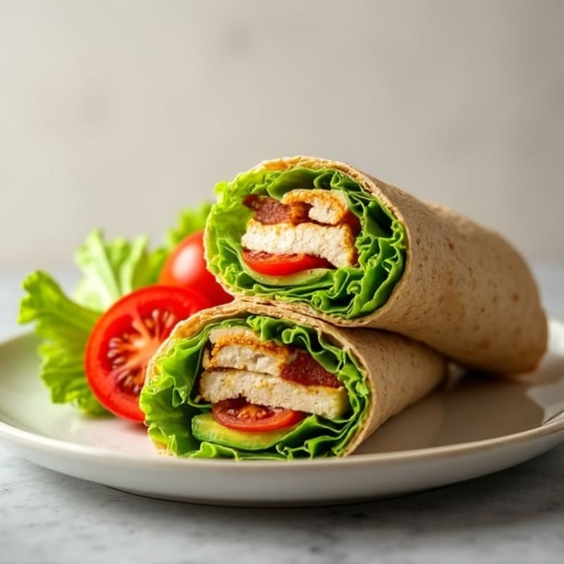 Creamy Avocado Turkey Wrap