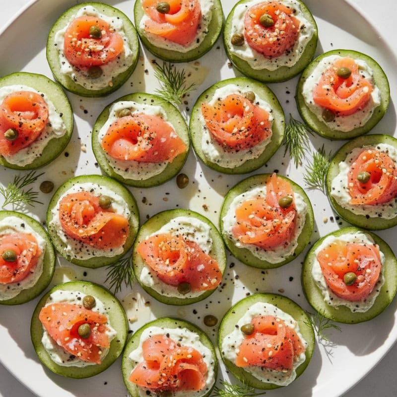 Smoked Salmon and Dill Bites