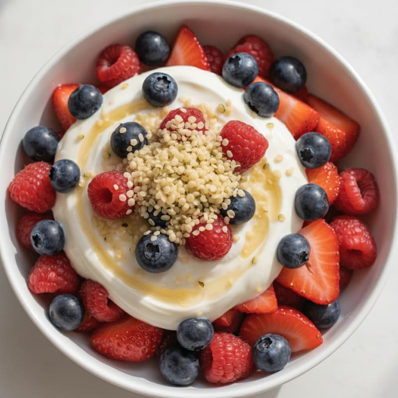 Protein Yogurt Parfait with Berries
