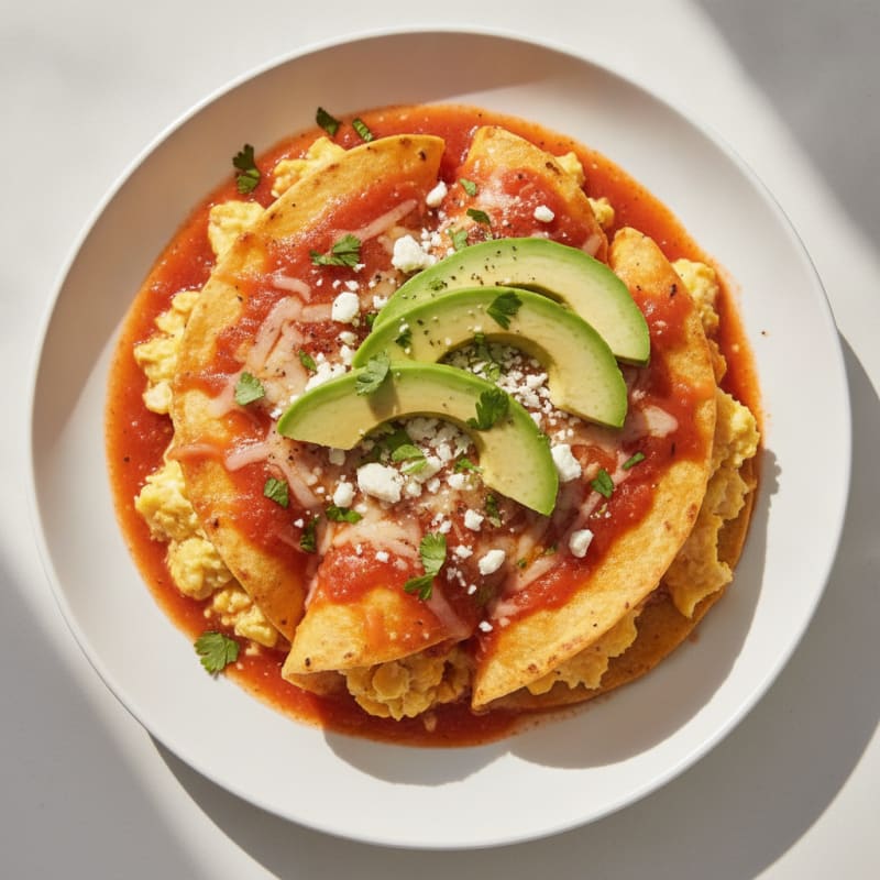 Cheesy Egg Entomatadas with Avocado