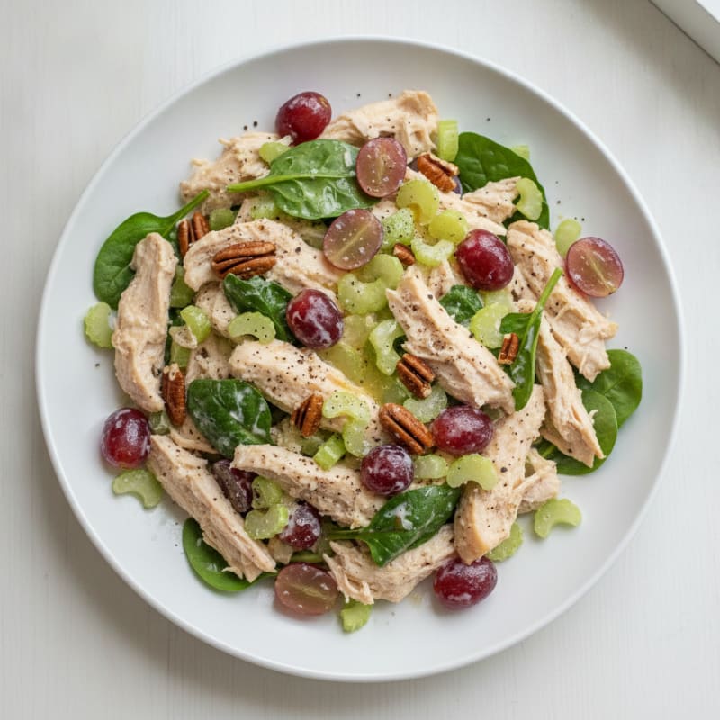Creamy Pecan and Grape Chicken Salad