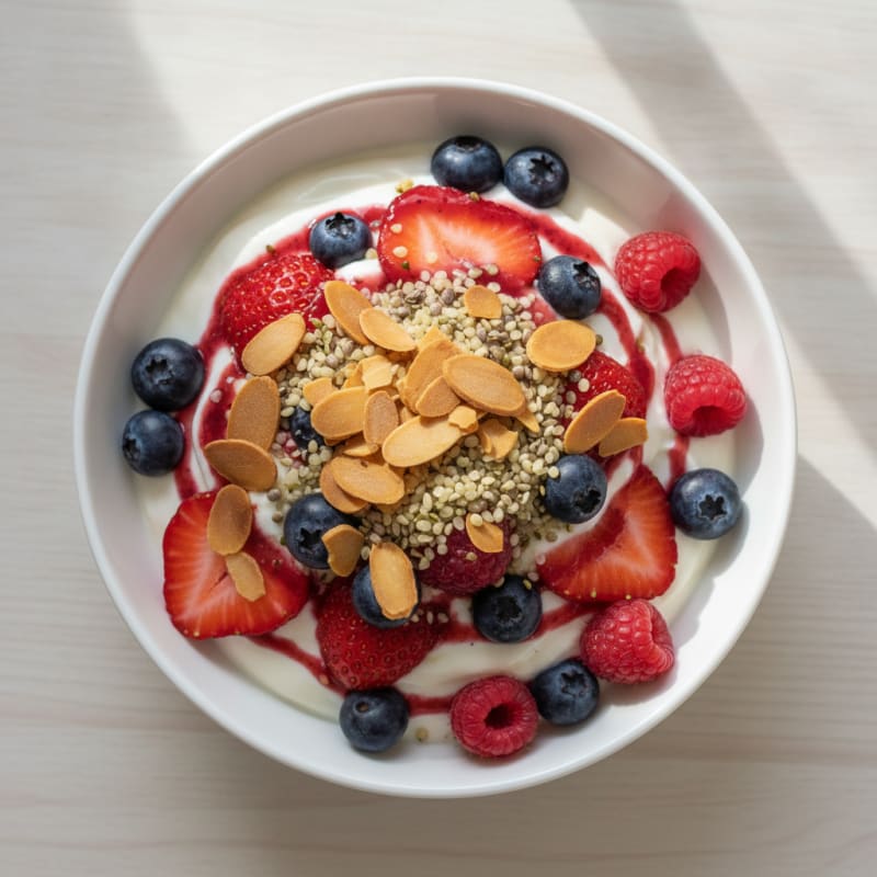 Creamy Greek Yogurt Protein Parfait with Mixed Berries
