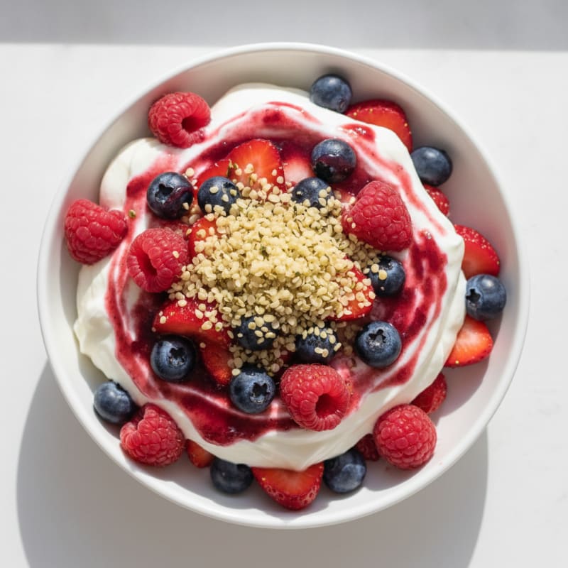 Creamy Greek Yogurt Protein Parfait with Mixed Berries
