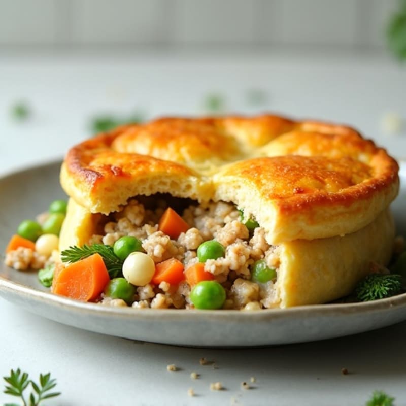 Healthy Creamy Turkey Pot Pie