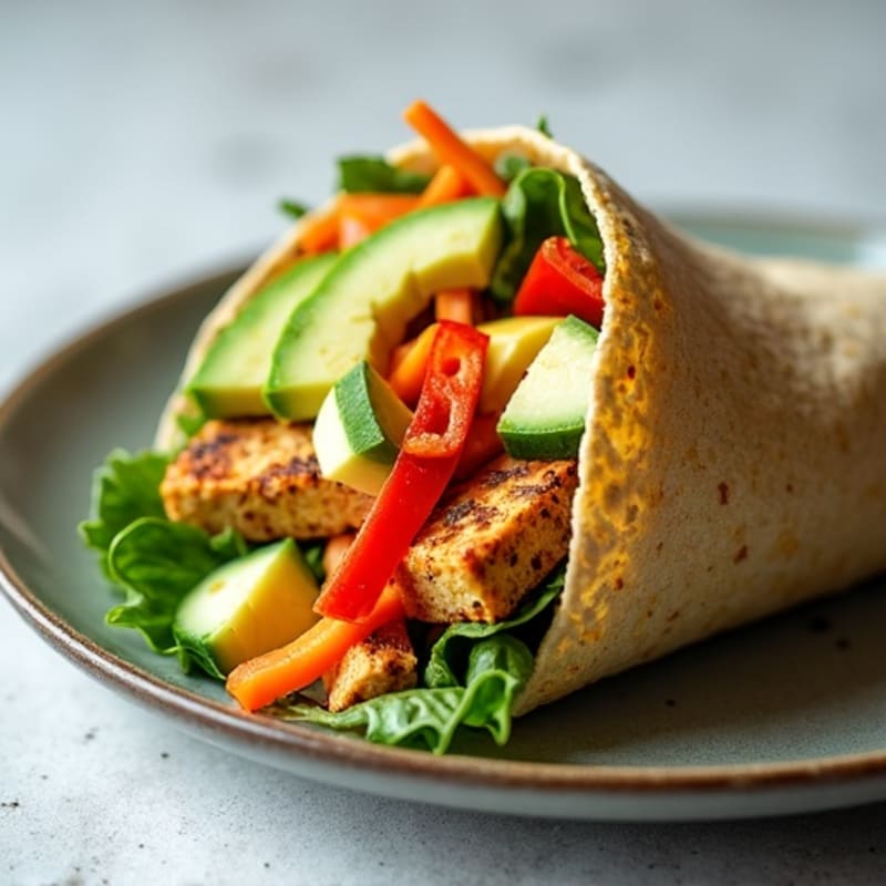 Fresh Crunchy Veggie Wrap