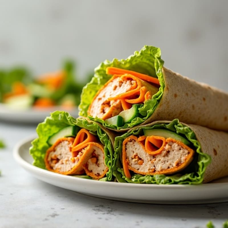 Fresh Spicy Tuna Wraps