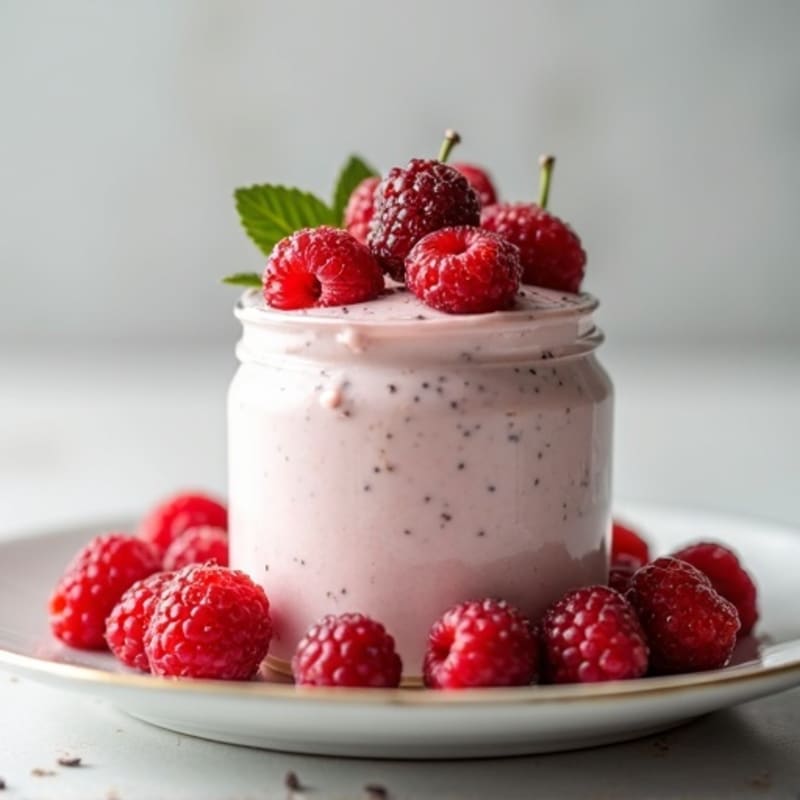 Silky Greek Yogurt Protein Mousse with Fresh Berries