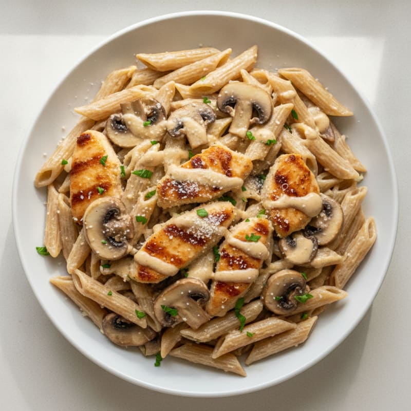 Creamy Chicken and Mushroom Pasta