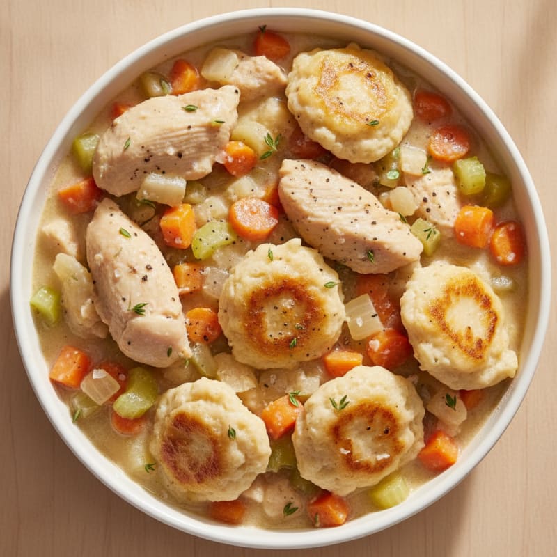 Homestyle Chicken and Dumplings Stew