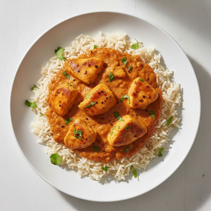 Spiced Butter Chicken with Basmati Rice