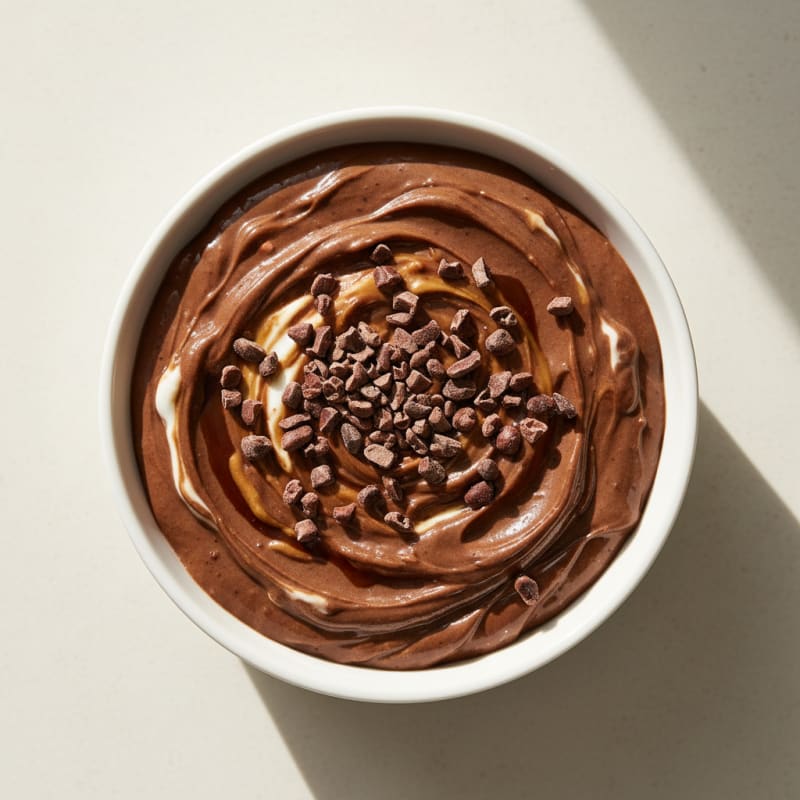 Silky Chocolate Protein Pudding with Greek Yogurt