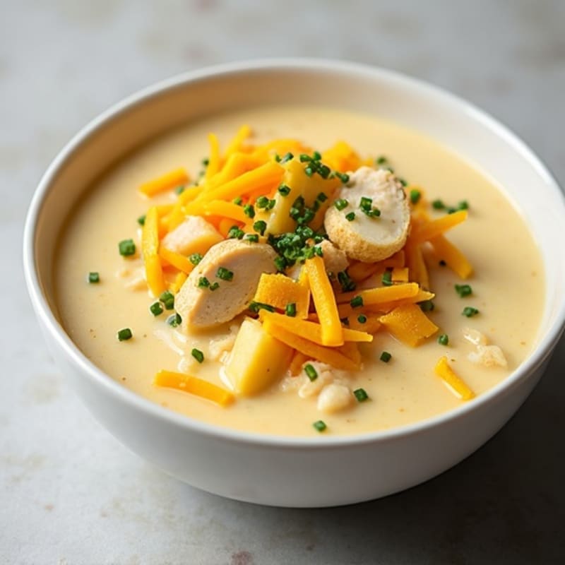 Healthy Creamy Loaded Baked Potato Soup