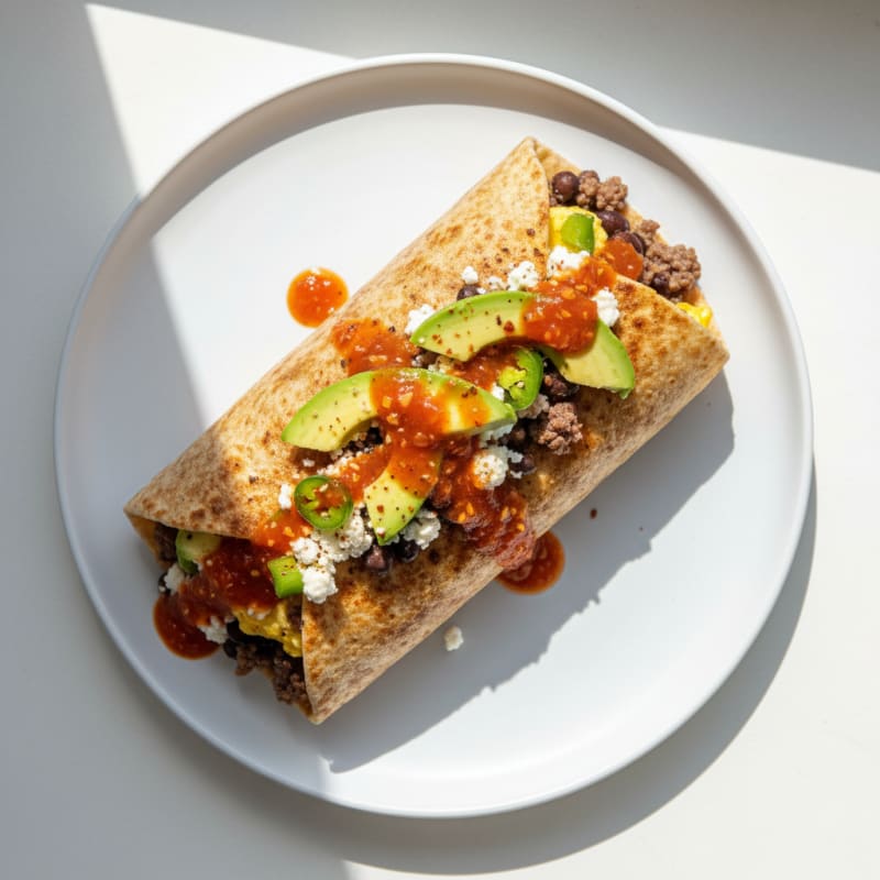 Extra Hot Lean Ground Beef Burrito