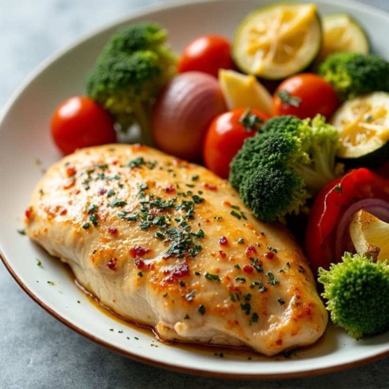 Sheet Pan Lemon Herb Chicken and Crispy Roasted Vegetables