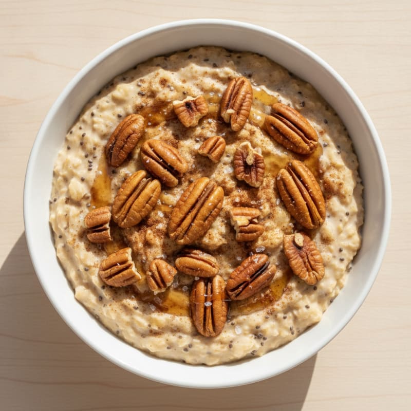 Maple Pecan Overnight Oats