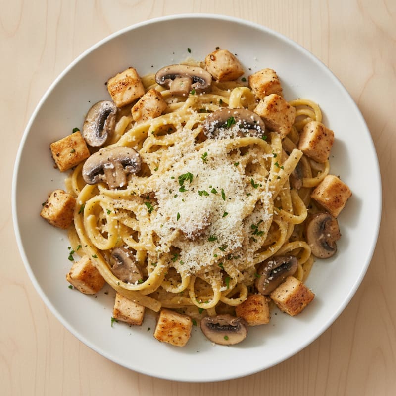 Truffle Mushroom Tagliatelle with Parmesan