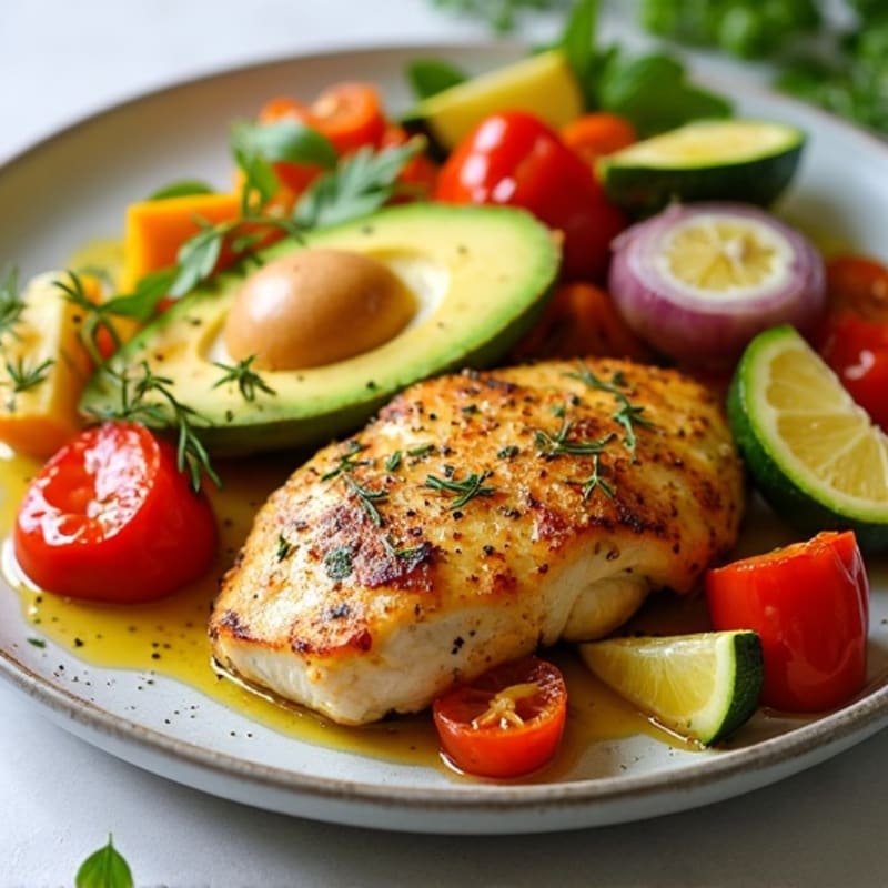Sheet Pan Lemon Herb Chicken with Roasted Vegetables