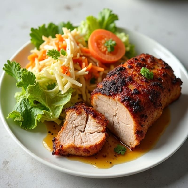 Crispy Slow-Cooked Pork with Fresh Cabbage Slaw
