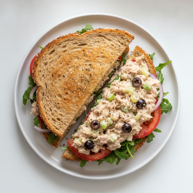 Mediterranean Tuna Salad Sandwich