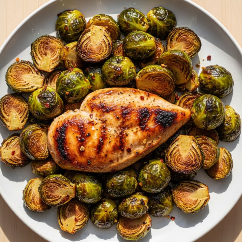 Crispy Balsamic-Glazed Brussels Sprouts