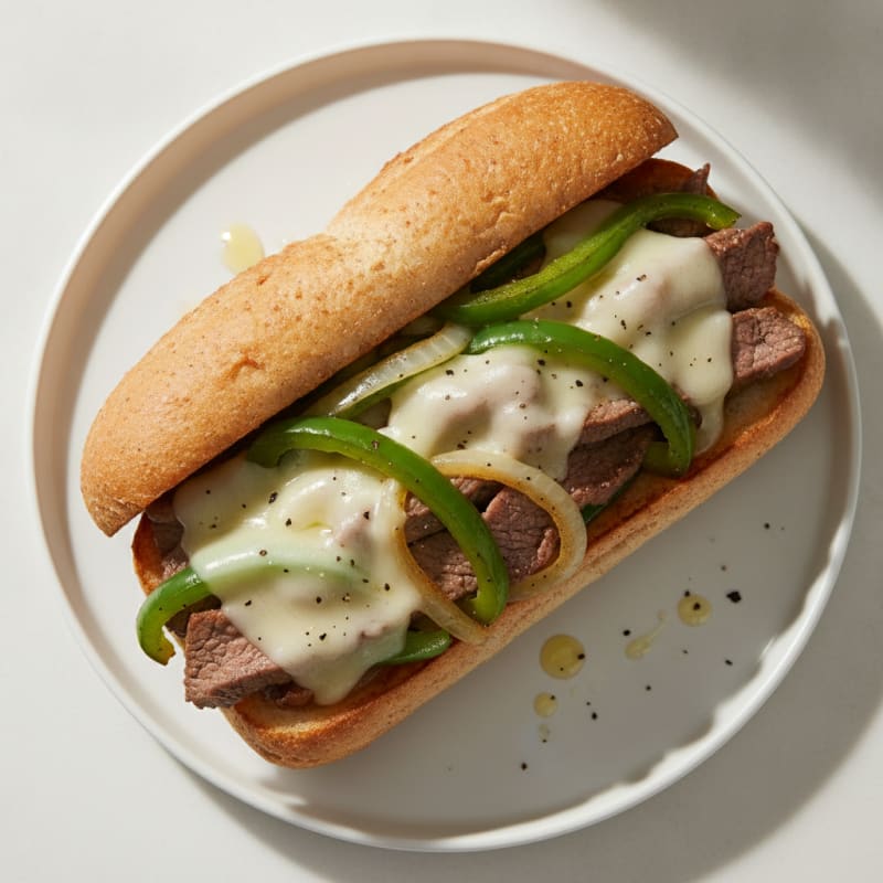 Clean Philly Cheesesteak Sandwich