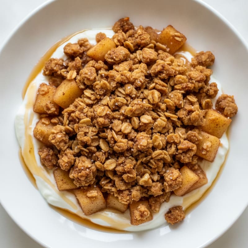 Baked Apple Crumble with Oat Topping