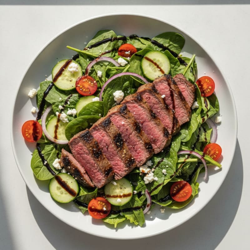 Grilled Steak Salad with Balsamic Vinaigrette