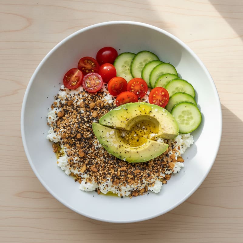 Everything Bagel Cottage Cheese Power Bowl