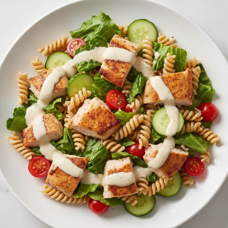 Turkey Breast Pasta Salad with Creamy Dressing