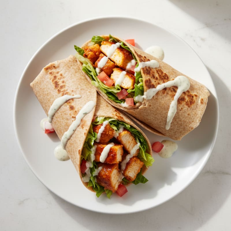 Crispy Buffalo Ranch Chicken Wrap