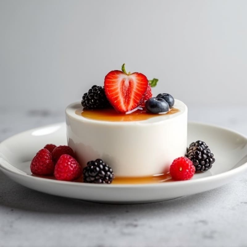 Silky Greek Yogurt Protein Mousse with Berries
