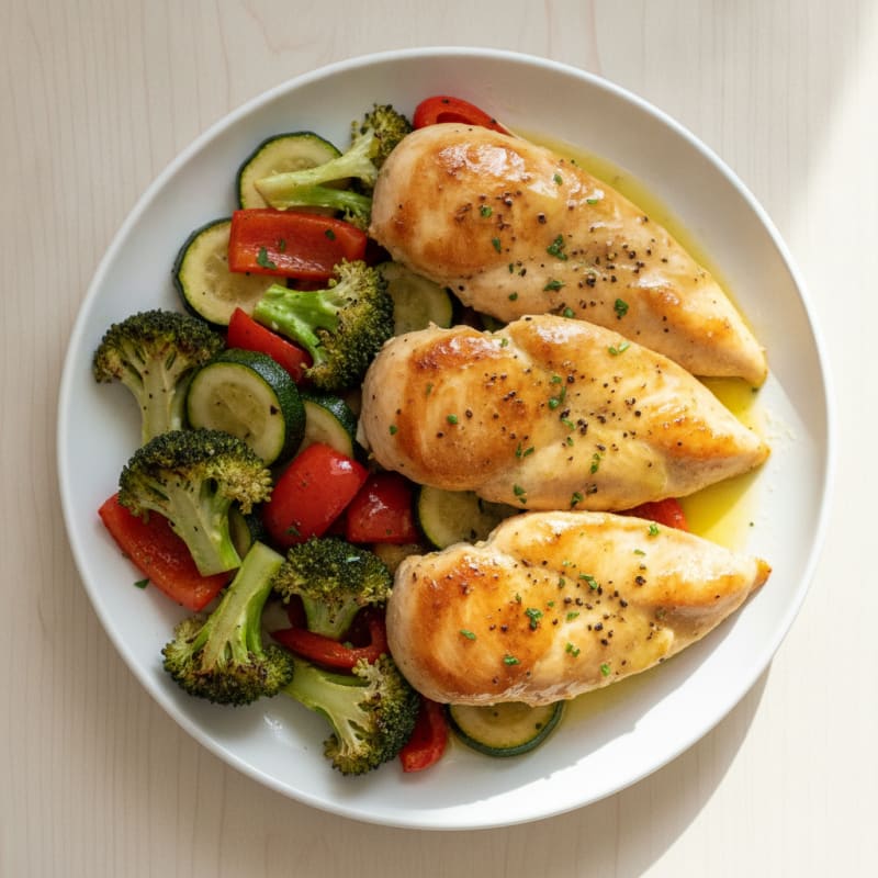 Lemon Herb Chicken with Roasted Vegetables