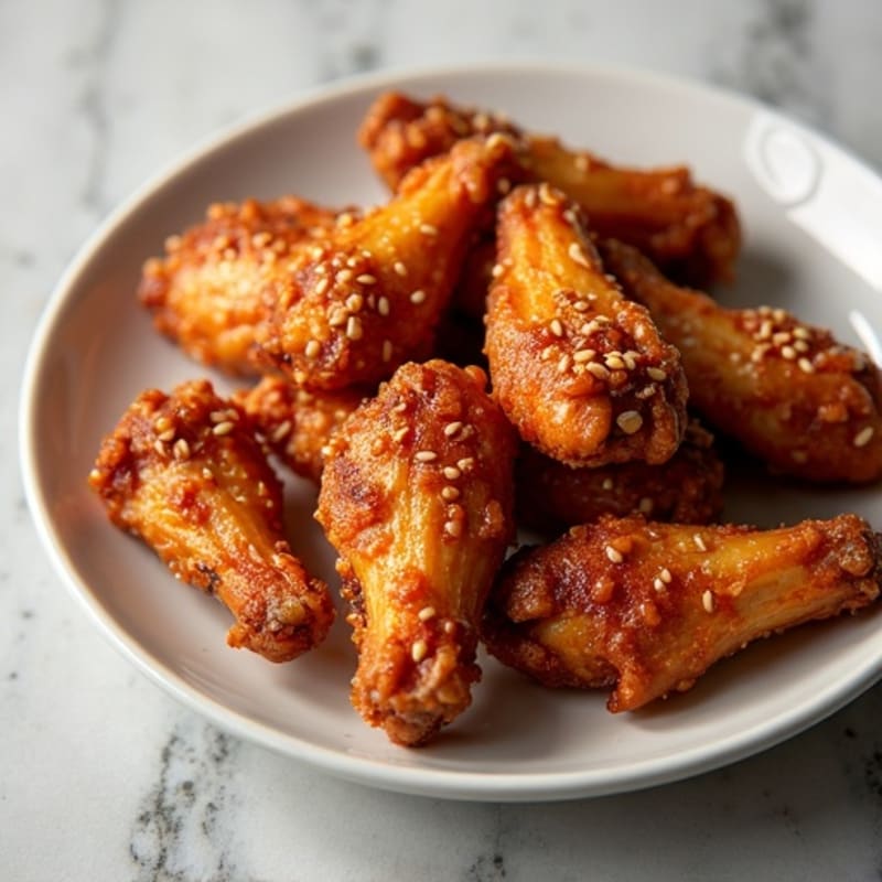 Crispy Honey Glazed Chicken Wings
