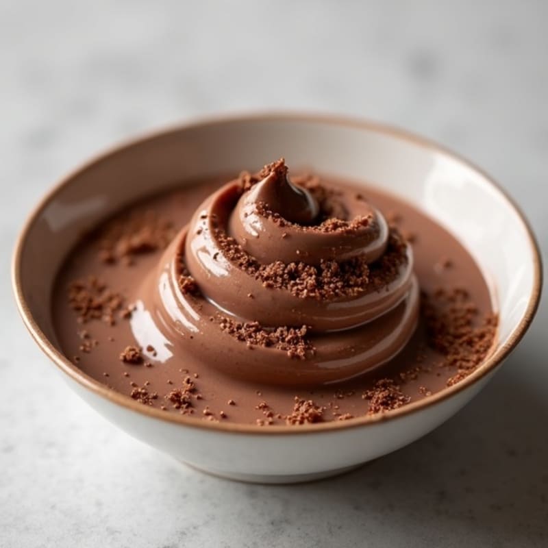 Silky Chocolate Protein Pudding with Non Dairy Milk