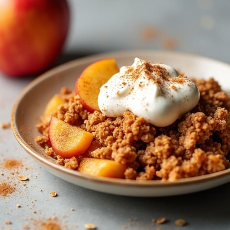 Warm Spiced Apple Oat Crumble