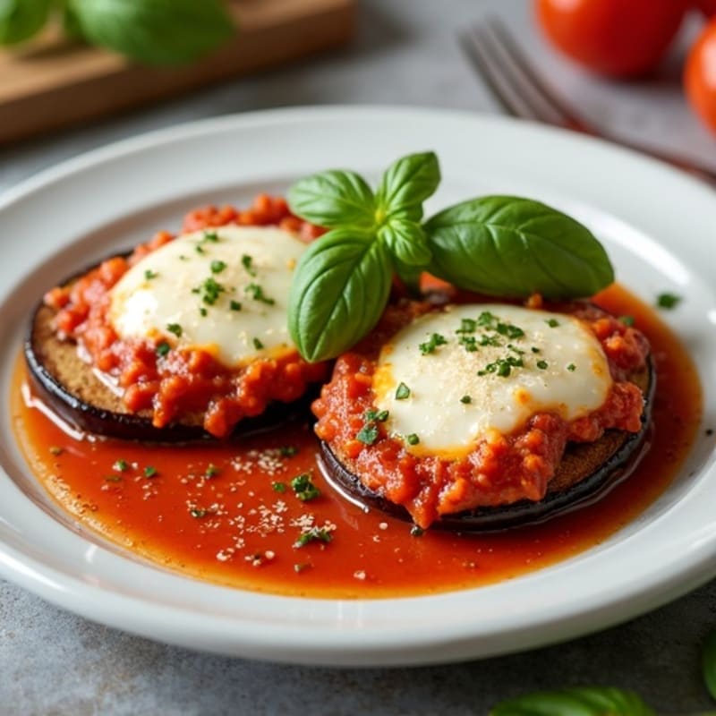 Healthy Baked Eggplant Parmesan