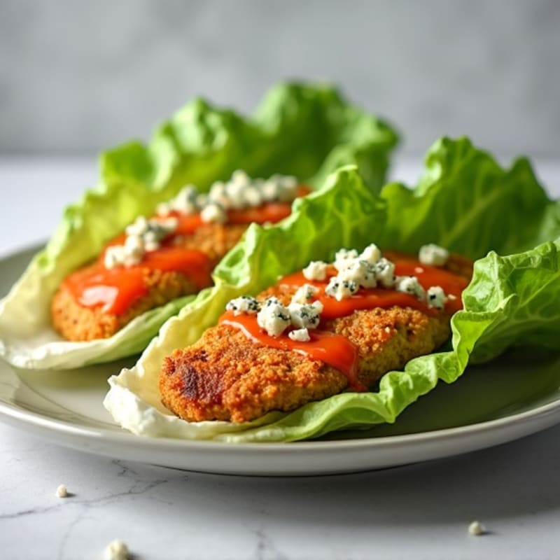 Crispy Buffalo Chicken Lettuce Wrap