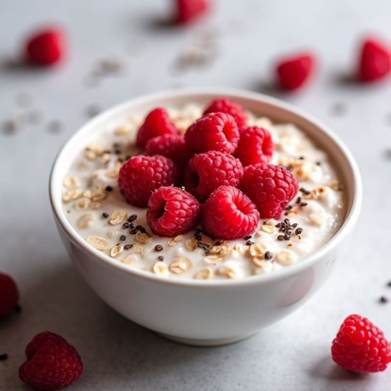 Creamy Raspberry Overnight Oats