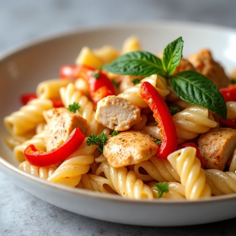 Creamy Cajun Chicken Pasta with Bell Peppers
