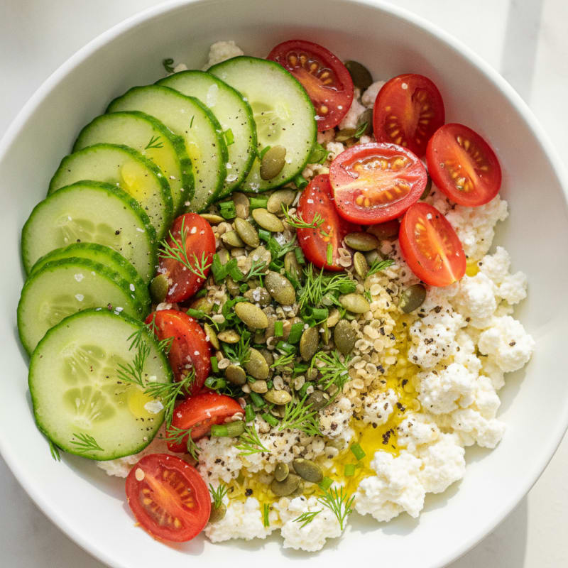 Savory Herb Cottage Cheese Bowl