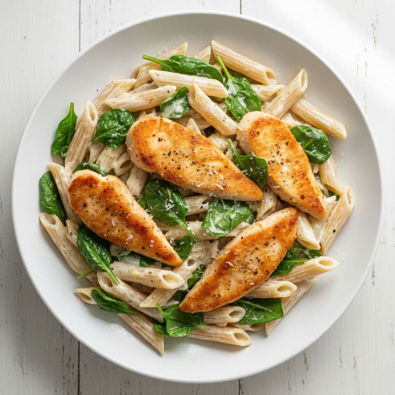 Creamy Garlic Chicken Alfredo Pasta