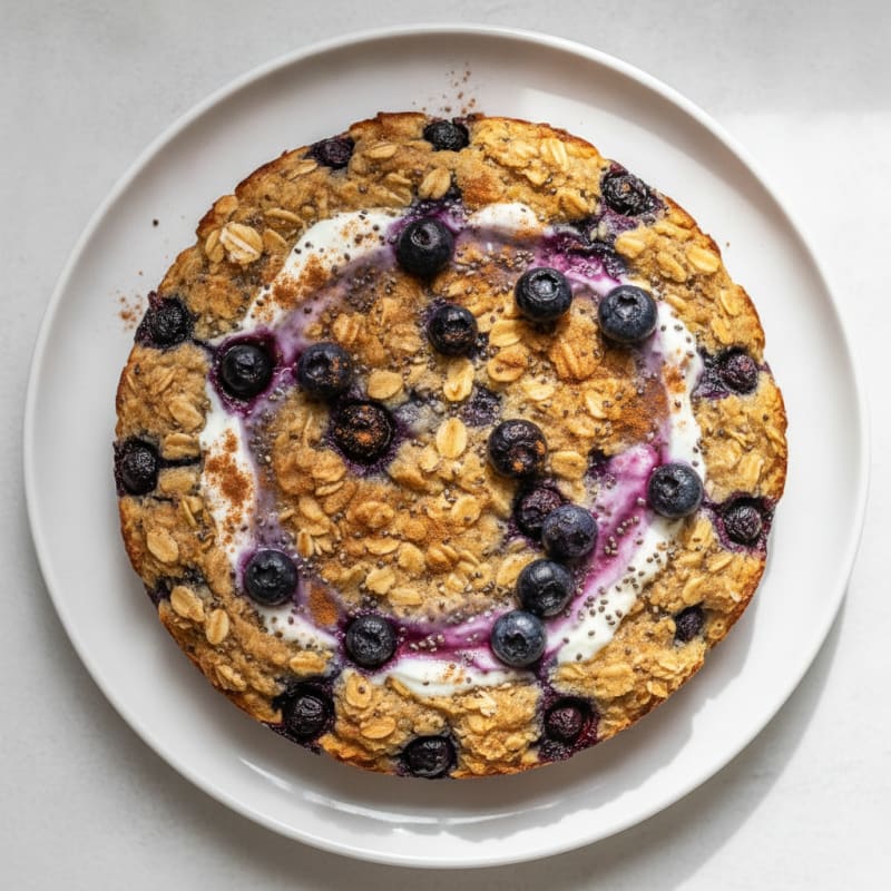 Baked Berry Protein Oats